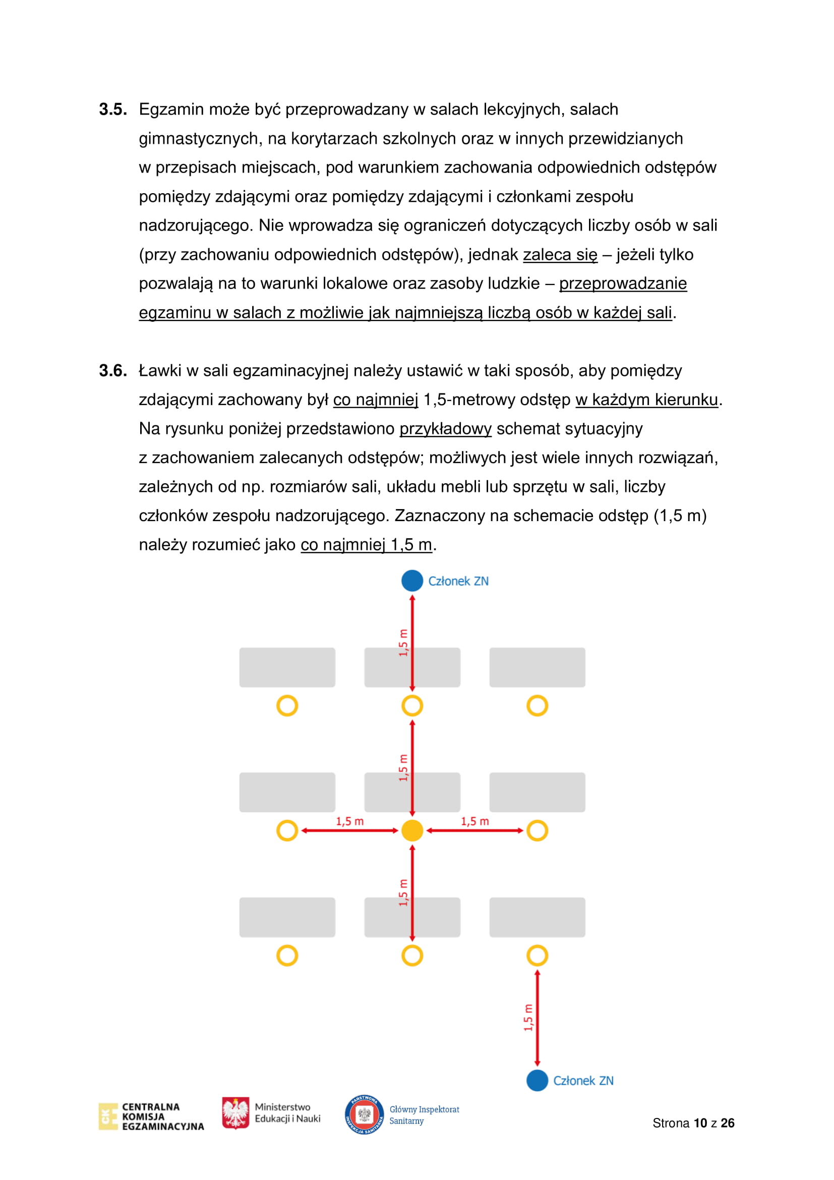 Wytyczne CKE MEiN i GIS dotyczące organizowania i przeprowadzania egzaminów w 2021 r 10