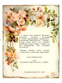 Życzenia dla nauczycieli