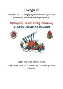 Konkurs wiedzy pożarniczej